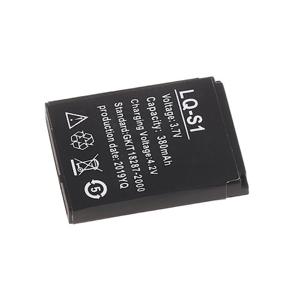 LQ-S1 3,7V 380mAh Uppladdningsbart Li-ion Batteri för Smartwatch Ny