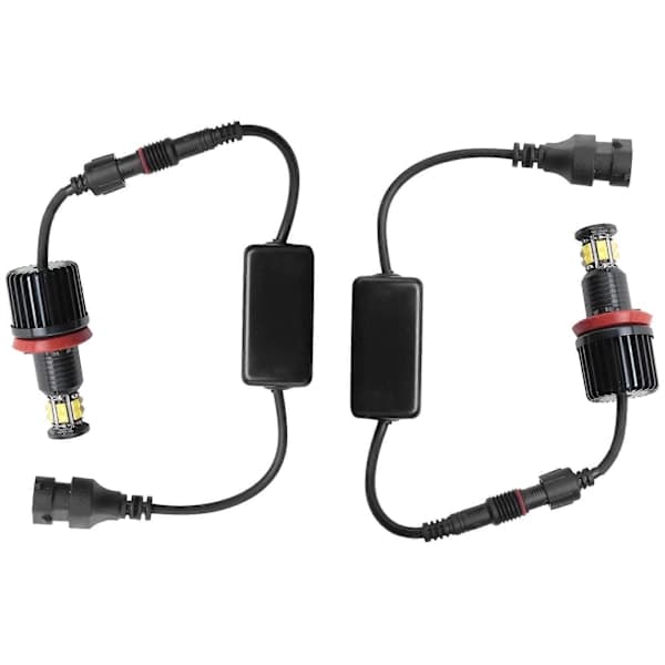 1 Par 120W 12LED Bil Angel Eye Marker Strålkastarlampor för E82 E90 E92 E60 E61 E63 E89 X6 H8