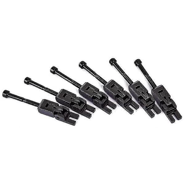 Set med 6 dubbellåsande sadlar för Floyd Rose gitarrtremolobrygga (Svart)