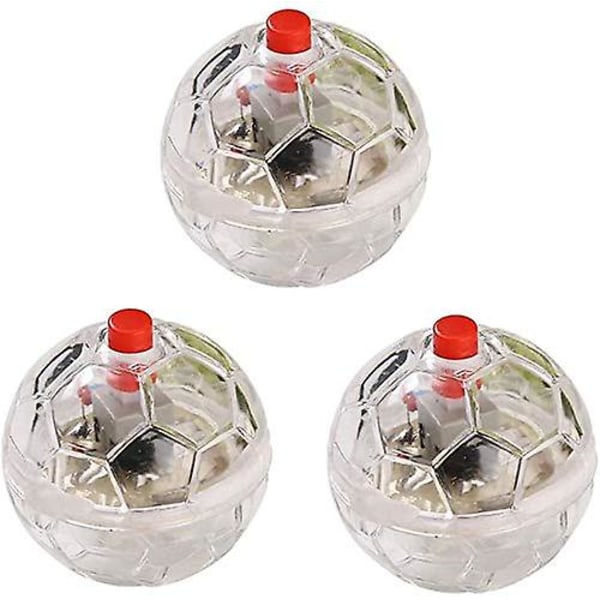 3 st lysande bollar, blinkande transparent plastboll roliga tränings- och retleksaker för katter, blixtbollar, interaktiv leksak för husdjur