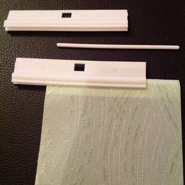 Vertikale Persiennehengere 5 \" (127mm) Erstatningshvite Hengere for Lameller Louvre DIY Justerbare Vertikale Persiennetilbehør Pakke med 20