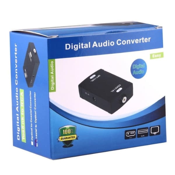 TS-Optisk Toslink adapter til Koaksial RCA