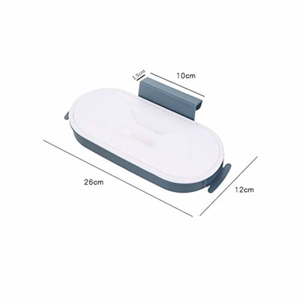 Sopbehållare Hushållskök Plast (10 * 12 * 26cm) Utrymmesbesparande Köksbehållare Sopbehållare Tillbehör Förvaring (Färg: Orange)
