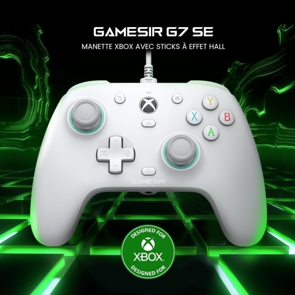 G7 SE Trådbunden Handkontroll för Xbox Series X|S, Xbox One och Windows 10/11, Plug and Play-spelkontroll med Hall Effect Joysticks/Hall Trigger