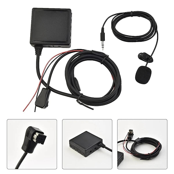 TS-Car Bluetooth 5.0 Aux Usb Musiikkiadapteri Langaton Äänikaapeli Mikrofonisovitin Pioneer Radiolle P
