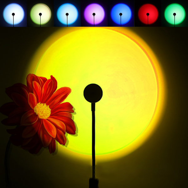 Solnedgangslampe Projektor LED-lamper for Soverom Natt