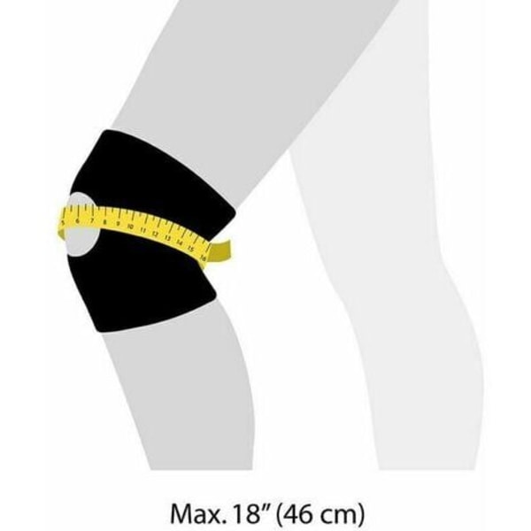 1 PAR Ortopediskt Knäskydd Knästöd Ledsmärtlindring Patellaskydd Justerbart Sportknäskydd Menisk Ligament (1 Par)