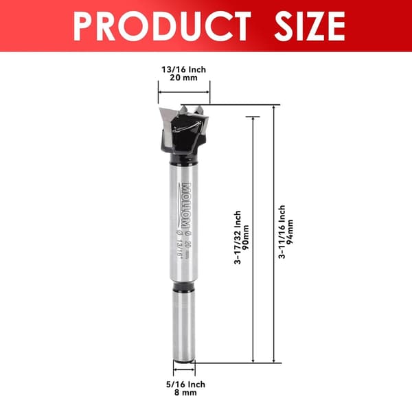 21 mm Wood Drill Bit for Wood and Plastic Drilling, Suitable for Power Tools