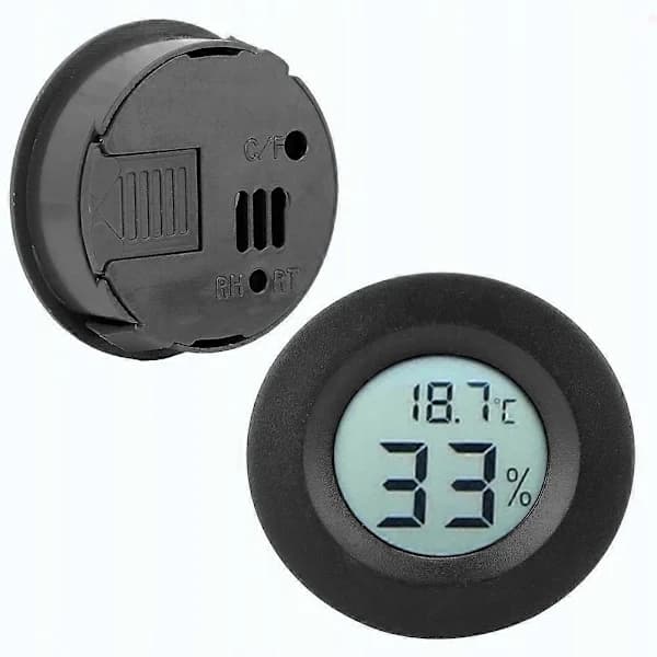 Trådløst Termometer Elektronisk Hygrometer Svart