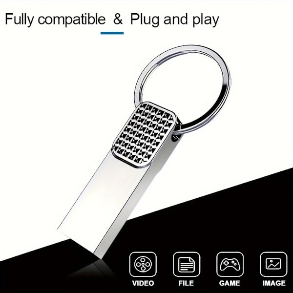 2-PAK USB-hukommelse 1TB 512GB 256GB 128GB 64GB 32GB Høj hastighed Flash USB-hukommelse