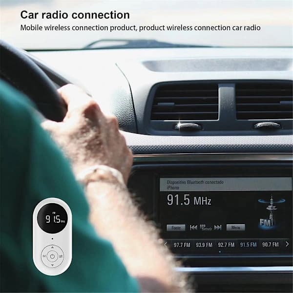 Bluetooth-modtager Sender FM-sender 3-i-1 Trådløs Aux-lydmodtager til TV Bil P