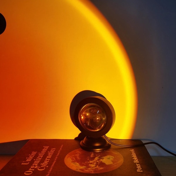 LED USB Solnedgångsprojektor Heminredning Nattlampa Bärbar