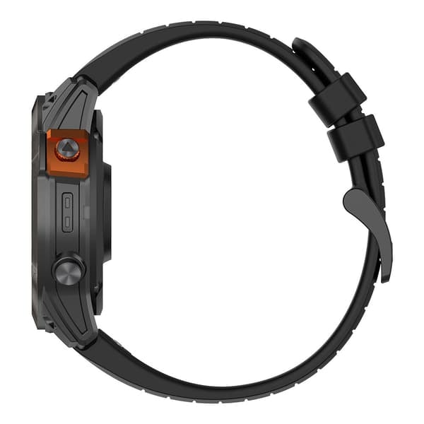 TS-silikoniranneke Garmin Fenix 7 / Fenix 7 Pro 22mm - Musta/Punainen