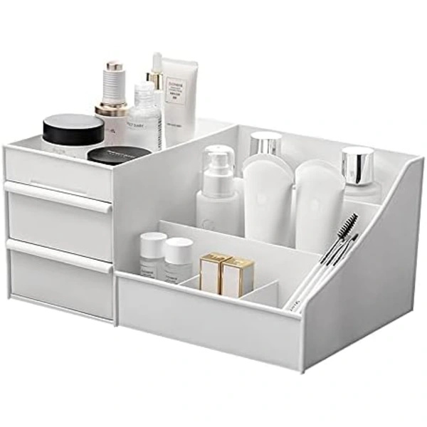 Makeup Storage Box Desk with Drawers, Makeup Organizer