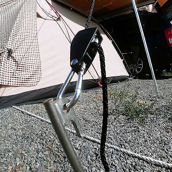 4 stk Justerbare 20 cm Opphengssnorer for Teltvifte Vekstlampe Heisetau Hjulblokk Løftekrok