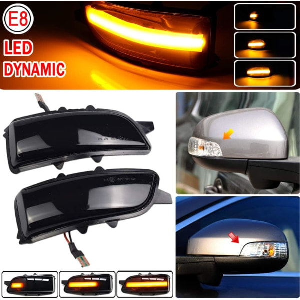 Sidobackspegelindikator Dynamisk LED-blinkers för C30 C70 S60 S40 S80 V40 V50 V70 2007 2008