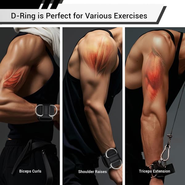 Lifting Straps with D-Ring, Wrist Support, Heavy Duty Thick Comfortable Lifting Straps, Adjustable Wrist Lifting Straps for Gym
