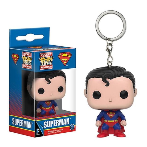 4 cm Superman Nyckelring Action Figur Collection Leksaker