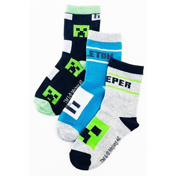 Minecraft Barnstrumpor / Strumpor för Barn - 3-Pack