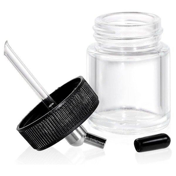 10-pak glasburk airbrush-flasker kit, 22cc tomme airbrush-burker, transparent airbrush-farveopbevaringsburk med [DB]