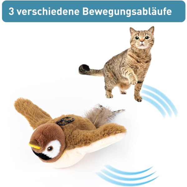 /#/Sparrow Mobil Interaktiv Elektrisk Kattleksak med Kattmynta Kattleksak/C/#/