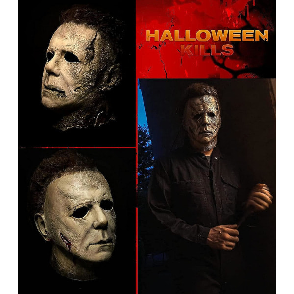 Noufun Michael Myers Mask för vuxna, Halloween Mask Micheal Myers Ansikte - Halloween 2020