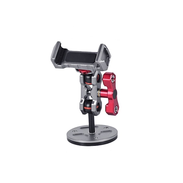 TS-Universal Justerbar Telefonbrakett Flis Metall Mobiltelefon Bilnavigasjonsbrakett Roterende Magnetisk