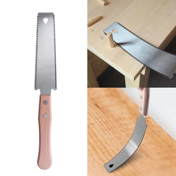Japanese Pull Saw 6 Inch Hand Saw SK5 Flexible Non-Slip Handle Pull Saw