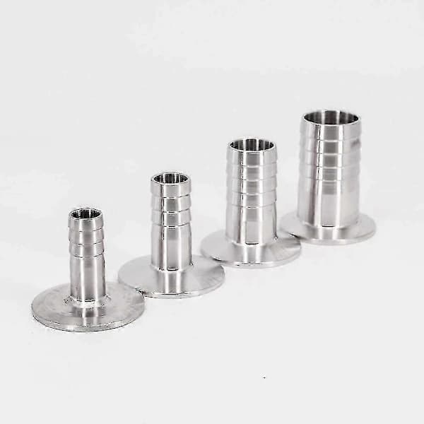 Rustfri slangekobling med Tri Clamps - 16mm til 25.4mm Ferrul