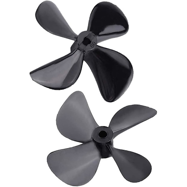 RC-båt 4-bladig propeller, 2-pack Pro & Reverse plastpropellrar, 4-bladig full immersionspropeller för RC-modellbåttillbehör