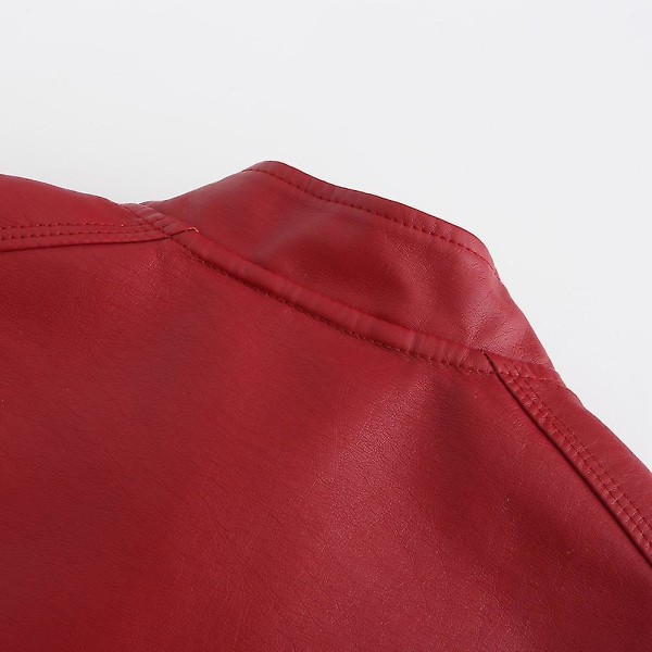 Dam Casual Zipper Regular-fit skinnjacka Red XL