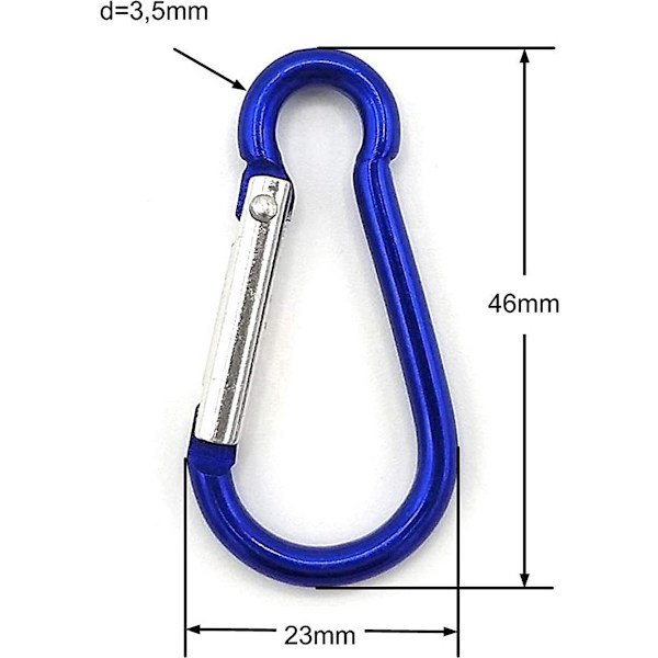 Minikarbinhakar: 8-pack i färgad version
