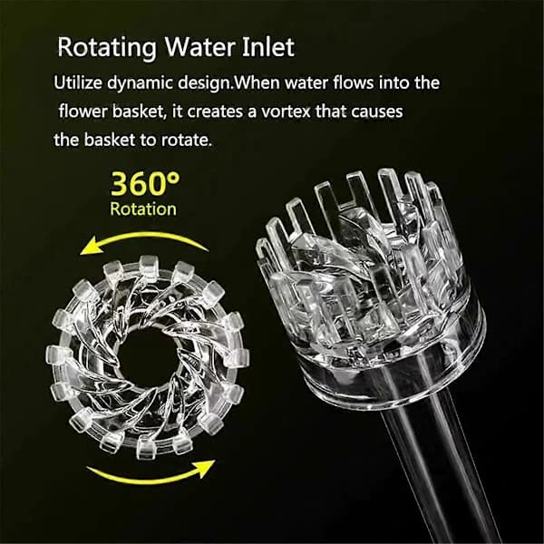 Klar Akvarium Skimmer Rör Snurrande Inlopp Utlopp 16mm