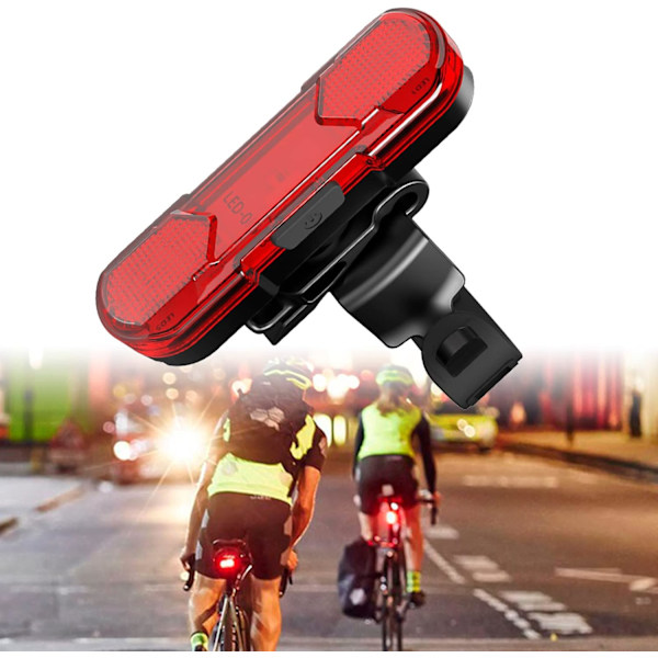 Baklykta, MTB-baklykta, bakljus, cykellampa, LED-baklykta, cykelbaklykta, baklykta för cykel, för hund, cykellampa, ryggsäck
