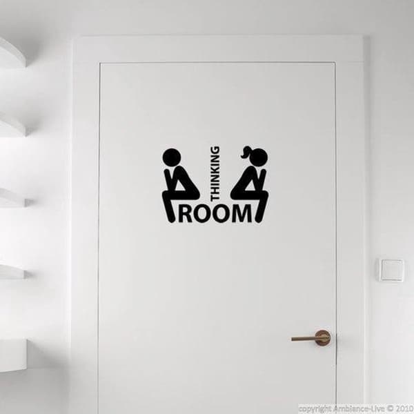 Seinä-/ovitarra WC - Ajatteluhuone