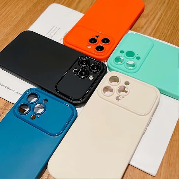 Matt TPU-deksel for iPhone 15 Pro Max, ripebestandig, støtsikkert mobildeksel