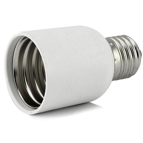 E27 til E40 Adapter Hvit Lampeholder Konverter Hjem Medium Lyspære