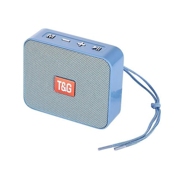 Högtalare Mini Bärbar Bluetooth Liten Trådlös Högtalare 5.0 Stöd USB Tf-kort Fm Radio Tg166 Sky Blue