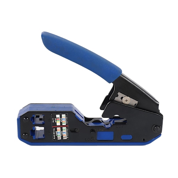 TS-Rj45 Verktyg Nätverkskrimp Rj45 Krimpverktyg Avisolerare Klippare För Rj45 Cat6 Cat5e Cat5 Rj11 Rj12 Con