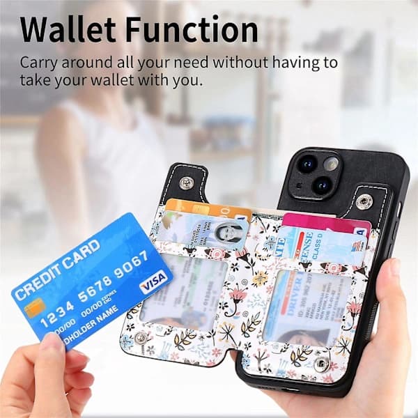 Maalattu lompakkokotelo iPhone 15:lle