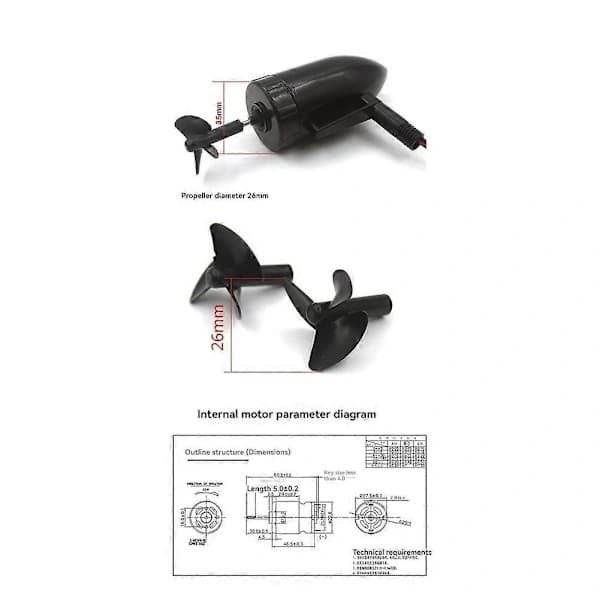 Åtebåt DIY Modifisert Kit for Flytec 2011-5 Fiske Åtebåt