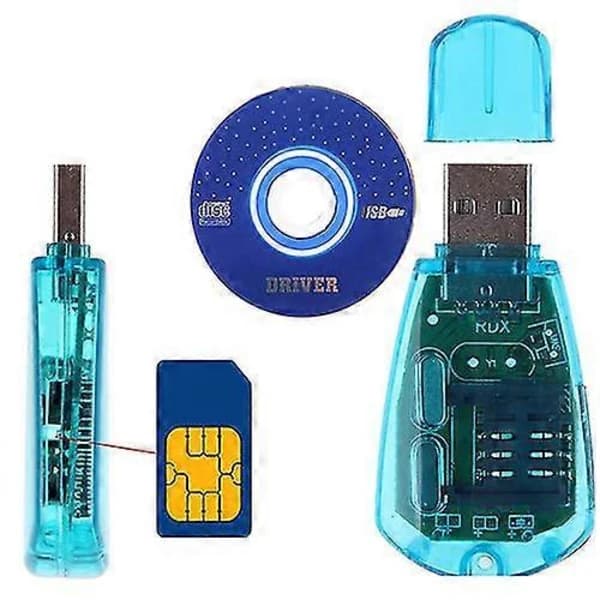 Usb Mobiltelefon Standard Simkortlæser Kopimaskine Printer Sms Backup Gsm/cdma+cd 2025th