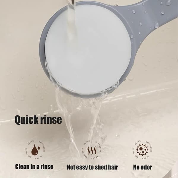 Rygglotionapplikator med langt håndtak, ergonomisk sklisikker design for solkrem, fuktighetskrem og oljer, eldre, grå