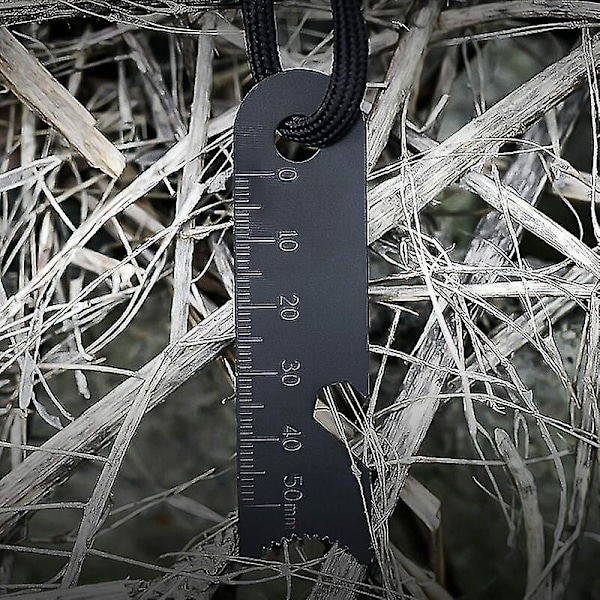 Selviytymistikku, sytytin raapimella, vedenkestävä, 10 000 kipinää 3 000 asteessa, 8 mm tanko, magnesiumtikku - sytytin, kaulahihna