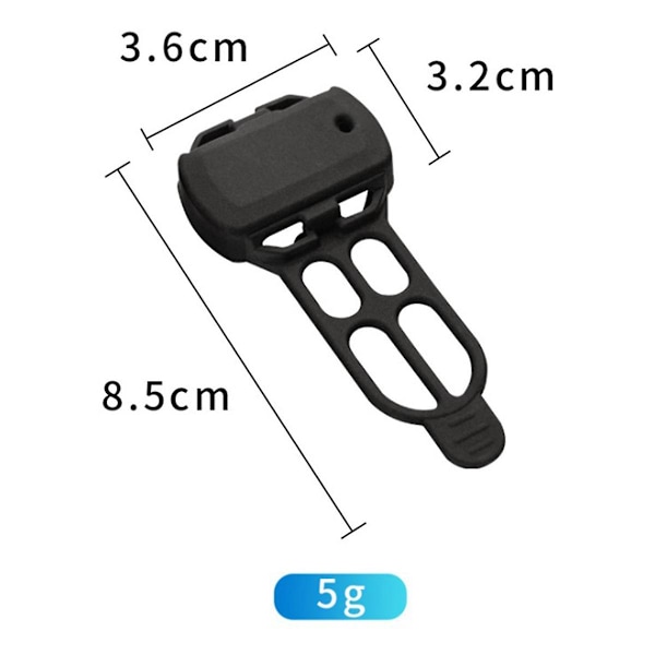 TS-Bike Gel Skin Beskyttelsesetui til Sensor, Bryton, Computer Sensor Sort Cover, 1 stk