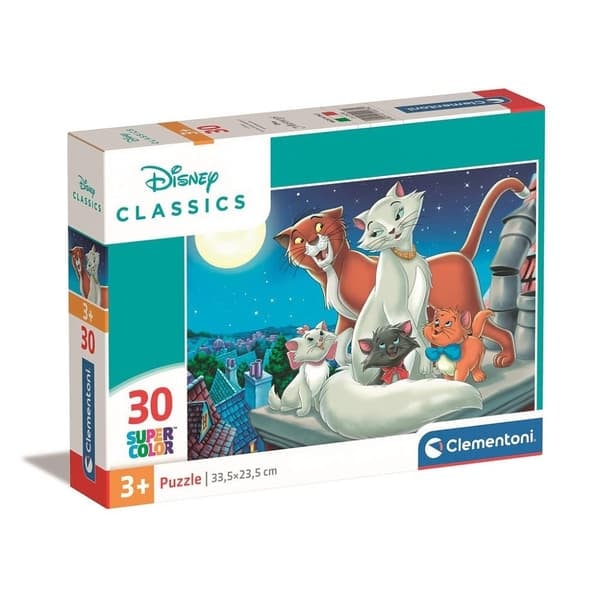 Disney Klassiker: Aristocats 30-brikkers puslespil fra Clementoni