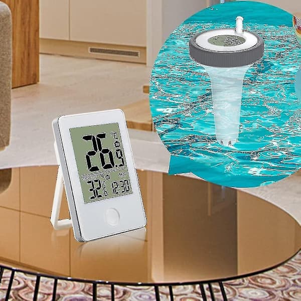 Pooltermometer Digitalt Wifi Termometer Med Digital Pooltermometer, LCD-Skjerm, IPX7 Flytende Termometer For Pool -WELLNESS