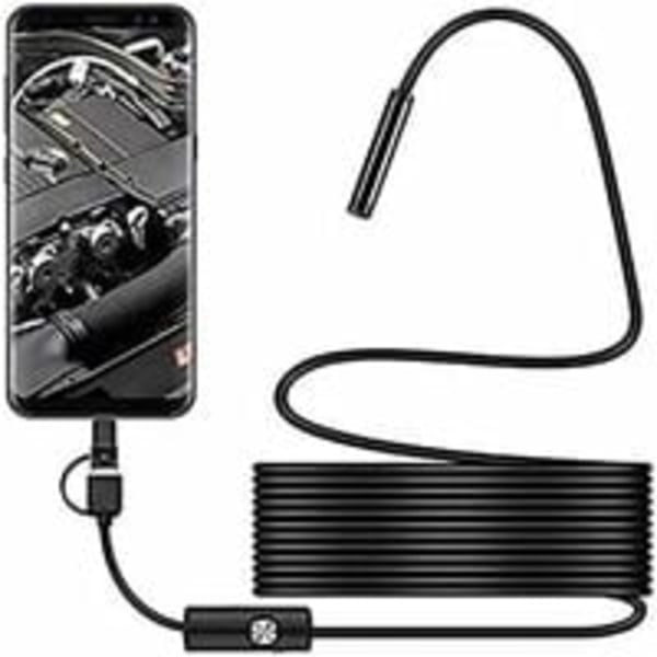1 st USB ormkamera, 2,0 MP IP67 Vattentät USB C-kontakt