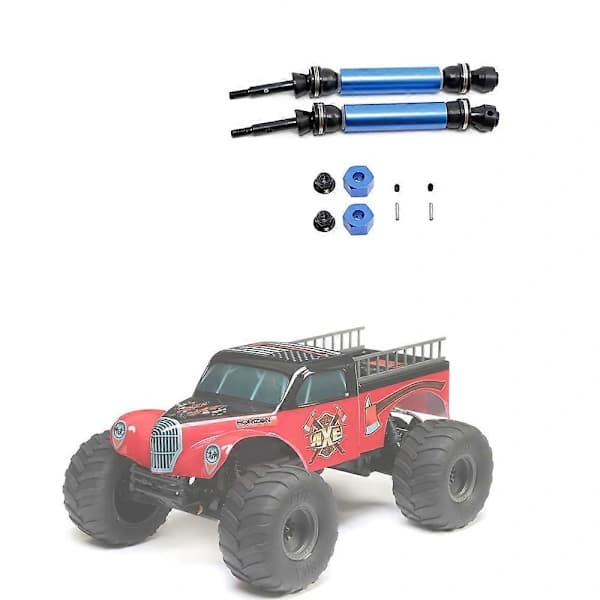 2 stk. Bageste Drivaksel CVD til 1/10 ECX 2WD Serie RC Bildele, 2 Blå