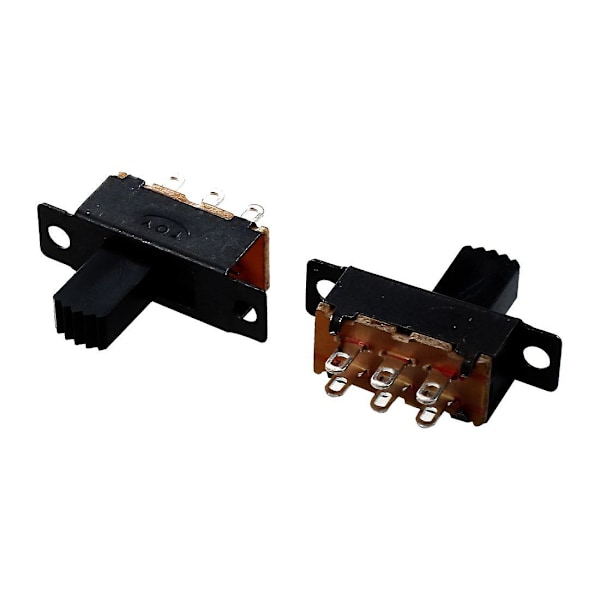 TS-10 kpl 6-nastainen 2-asentoinen Dpdt On/on Mini-liukukytkin